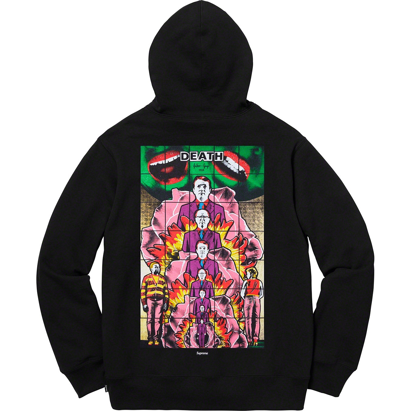 Gilbert & George/Supreme DEATH Hooded Sweatshirt view 3